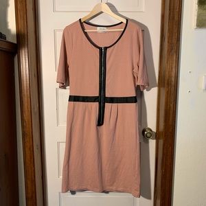 YellowBerry Peach Polkadot Dress